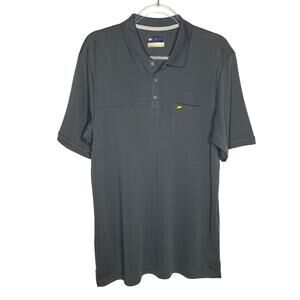 Jack Nicklaus Mens Size Large‎ Stay Dri Golden Bear Polo Gray Golf Athleisure